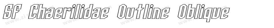 SF Chaerilidae Outline Oblique字体转换